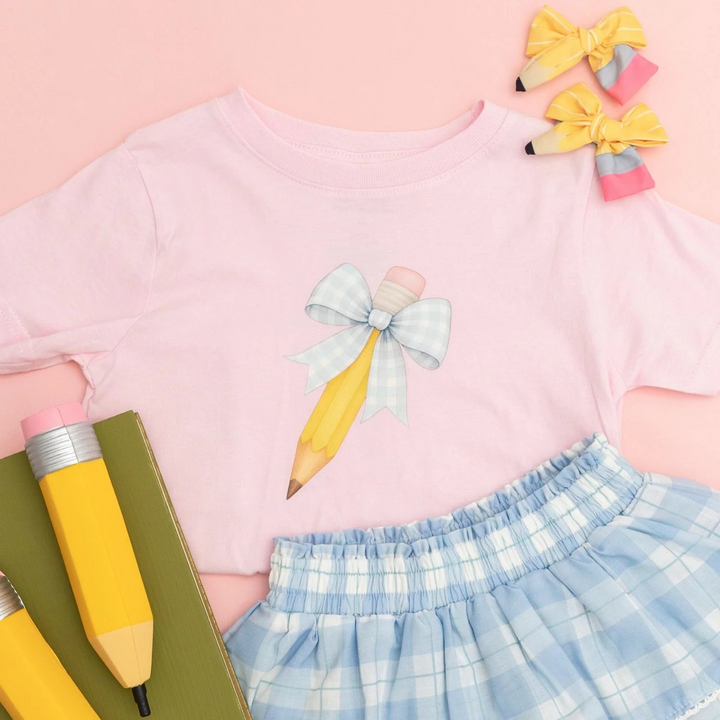 Blue Plaid Skirt Back to School — alternate view 2