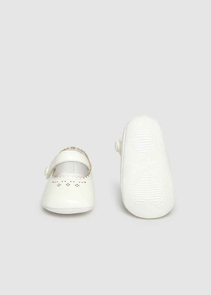 Mary Jane White Shoes 9092