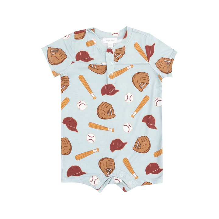 Henley Baseball Shortall Romper