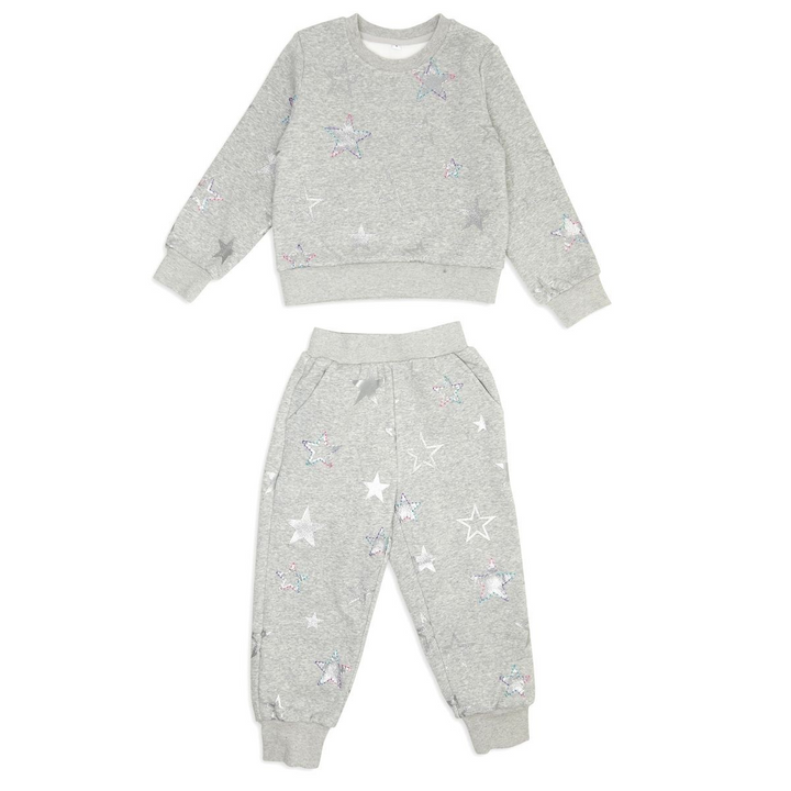 Talia 2PC Sparkle Star Sweatsuit