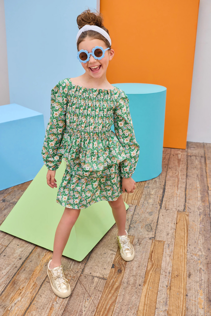 Greenwich Garden Girl Floral Skirt Set