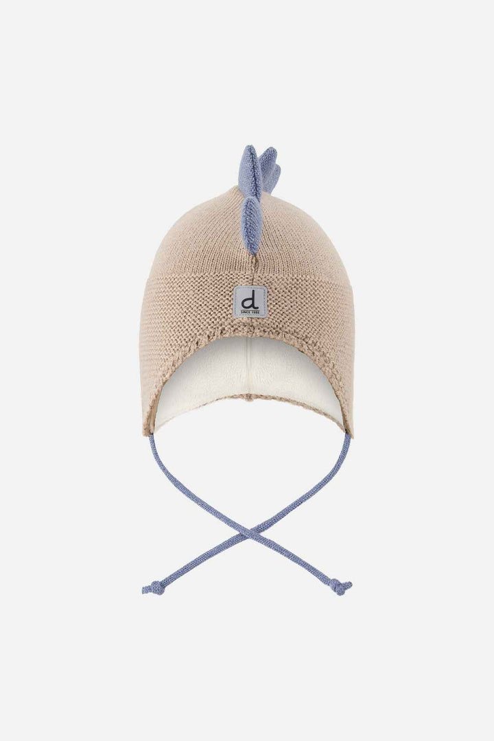 Deux Par Deux Baby Dinosaur Peruvian Knit Hat – Dune