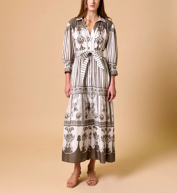 Tavia Ankle Dress in Sable