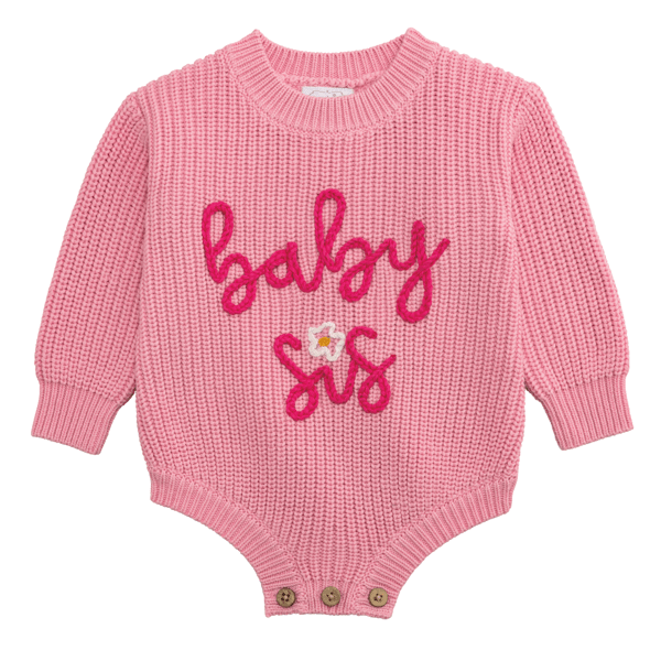 Pink Sweater Bubble Baby Sis