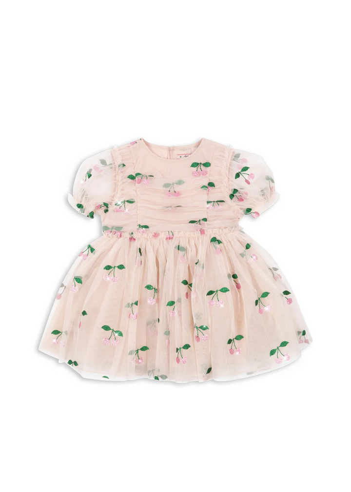 Tullie Cherry Puff Sleeve Dress