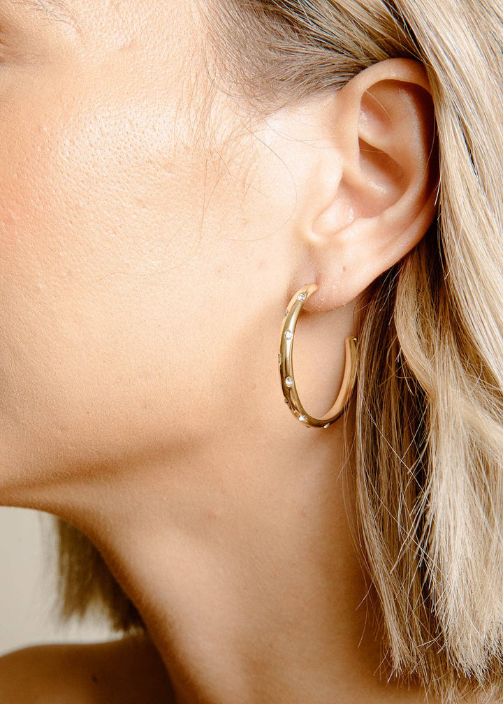 Teagan Earrings: Gold