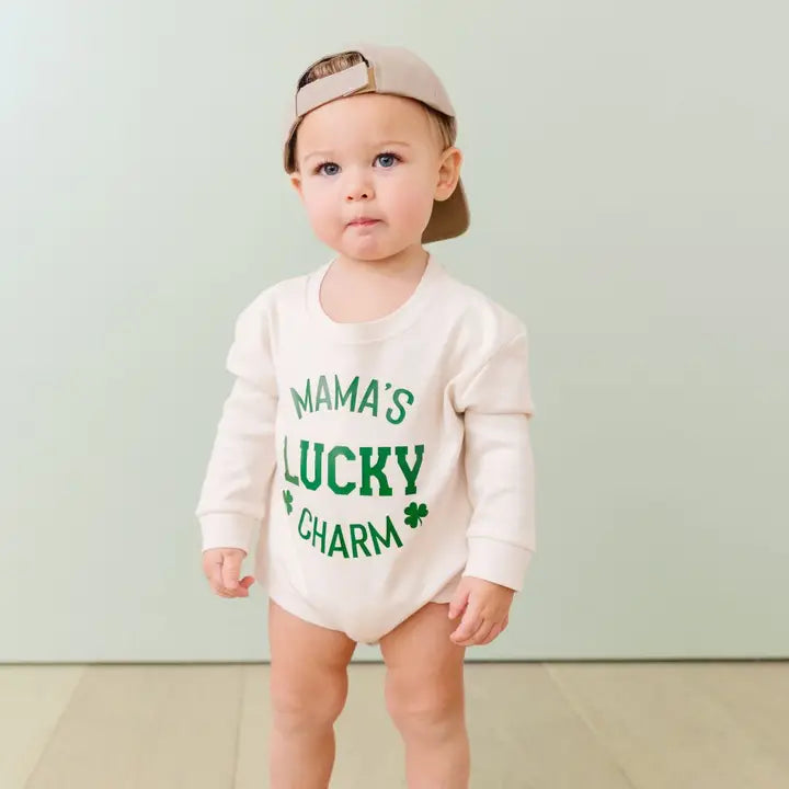 Mama's Lucky Charm Romper for Baby