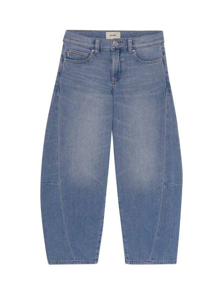 Lilia Relaxed Barrel Jeans in Indigo Rose