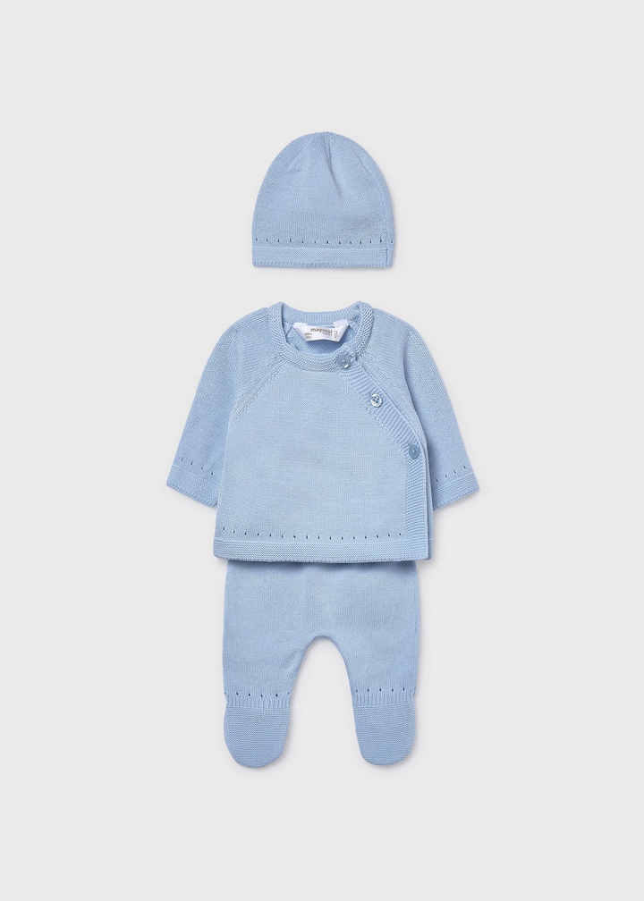 Knit 3 Pc Take Me Home in Blue