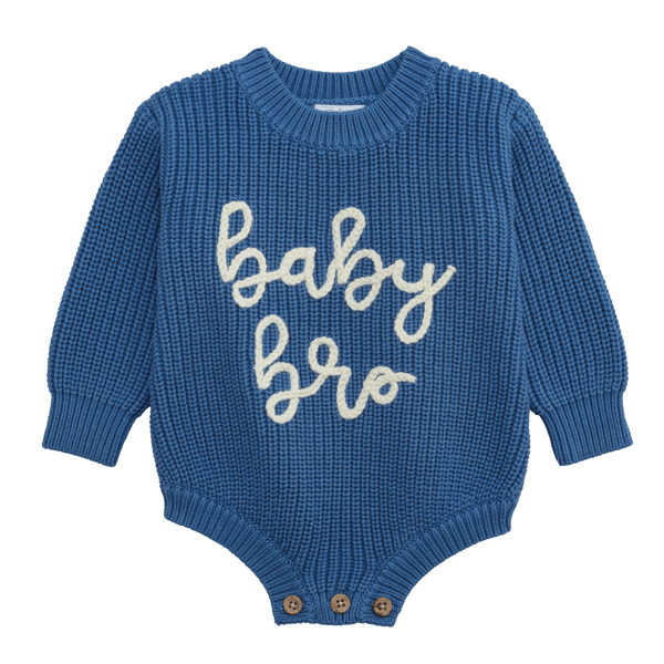 Blue Sweater Bubble Baby Bro