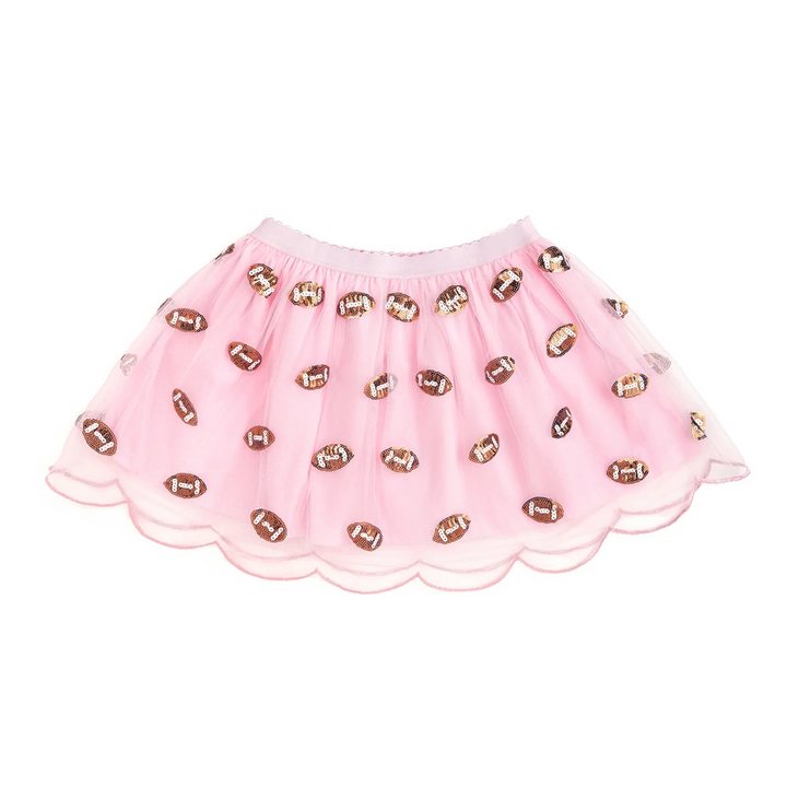 Mini Football Sequin Tutu Skirt