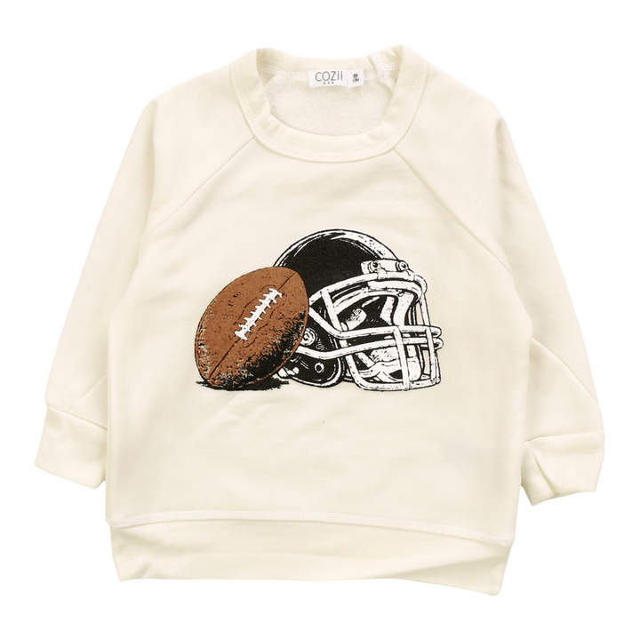 White Football Football Sweatshirt