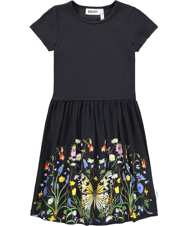 Cissa Black Butterfly Dress