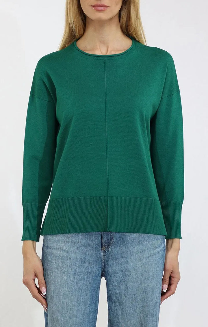 Metric Knit Sweater in Lagoon Pine