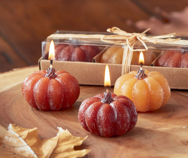 TAG Pumpkin Tea Light Candles Set