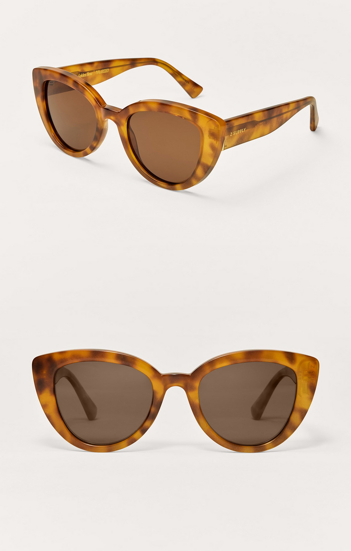 Golden Hour Polarized Sunglasses in Brown Tort