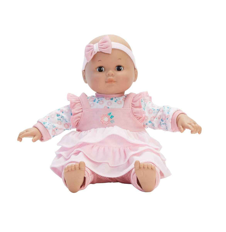 Madame Alexander Baby Cuddles Pink Floral 14" Doll – Medium Skin Tone