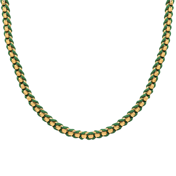Marcia Moran Jasperine Necklace in Dark Green