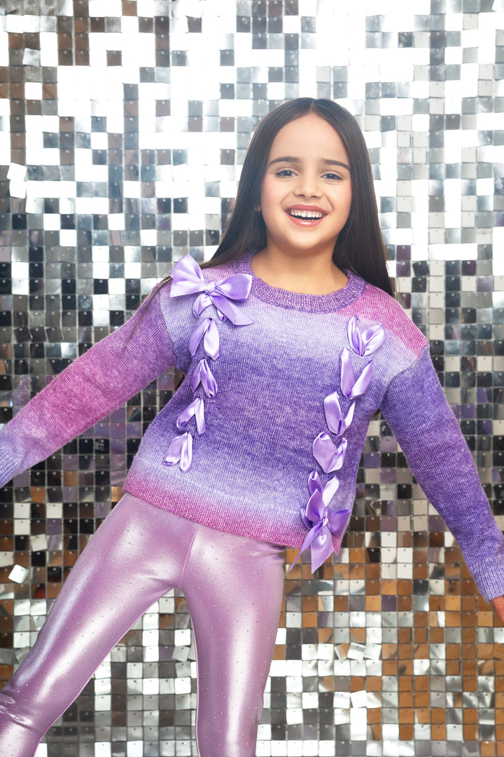 Mia NY lace up ombre sweater