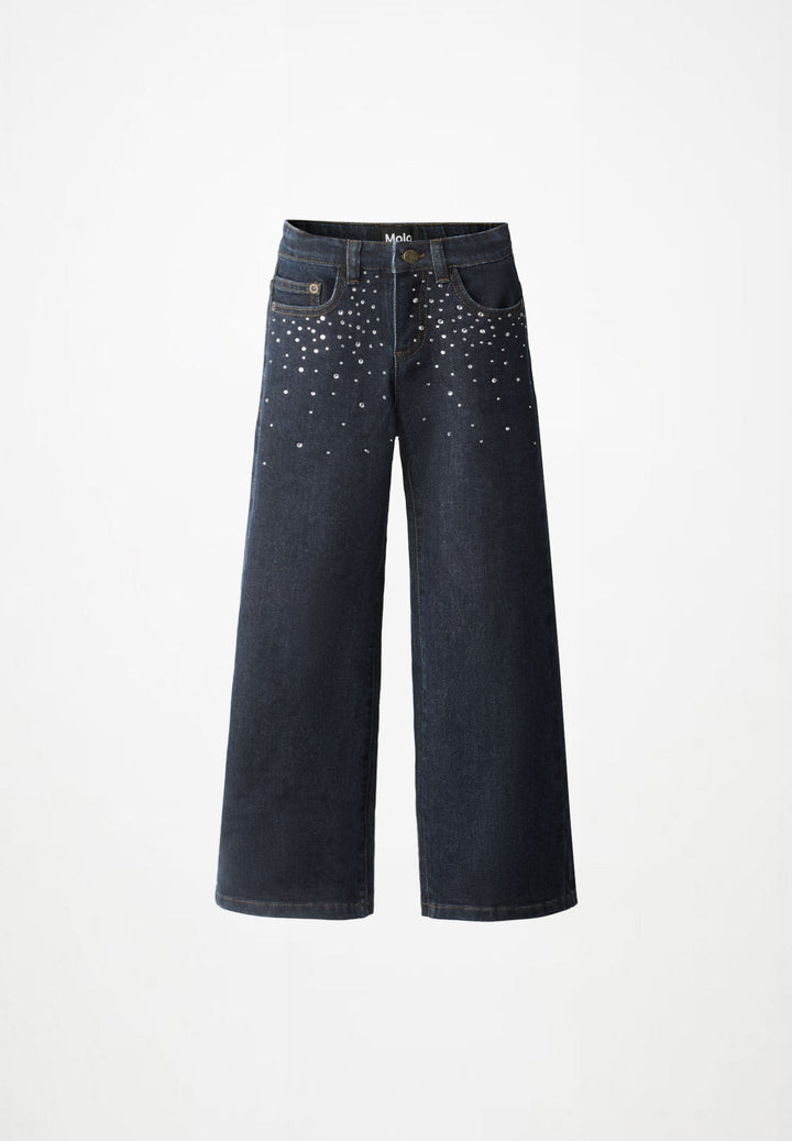 MOLO Asta Jeans in Rhinestone Raw, front view