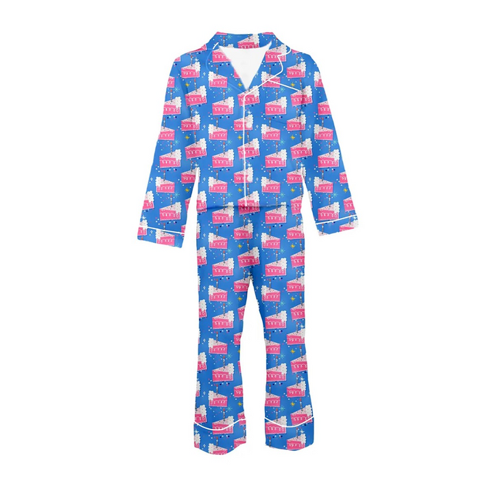 Birthday Cake Satin Pajama Set