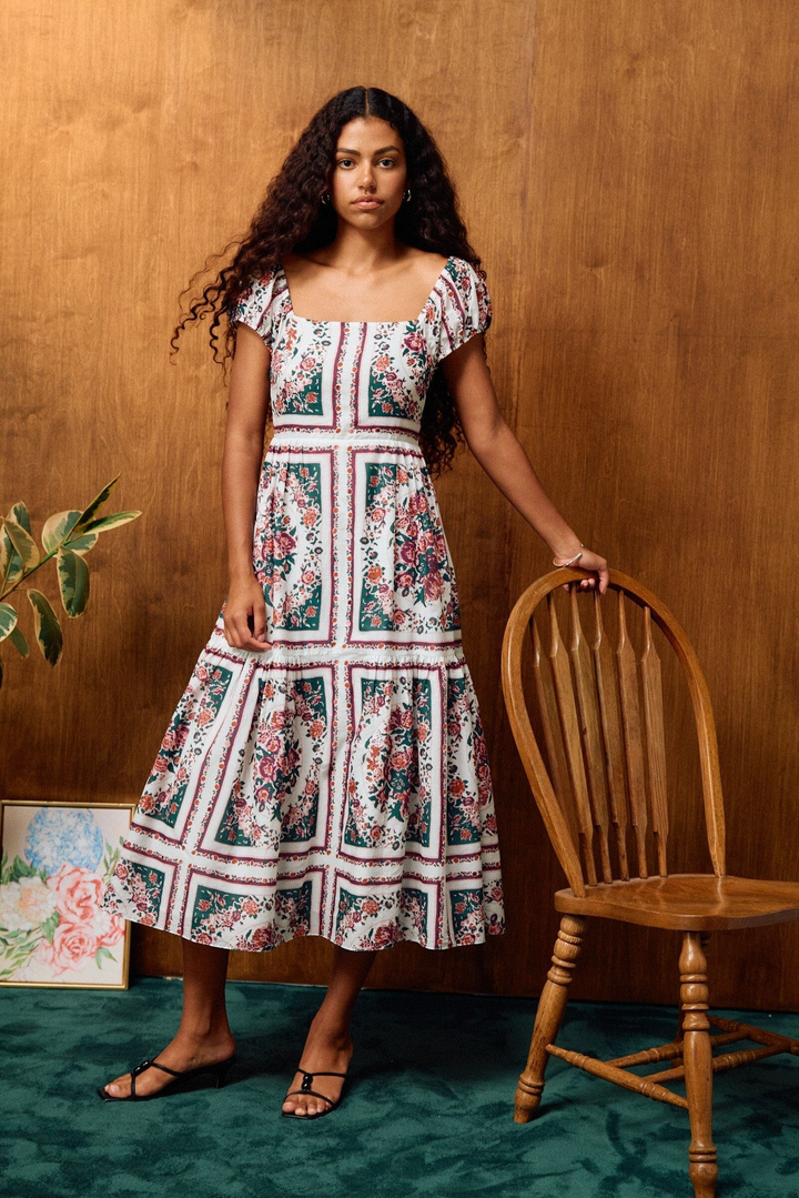 Anne Midi Dress in Carmella