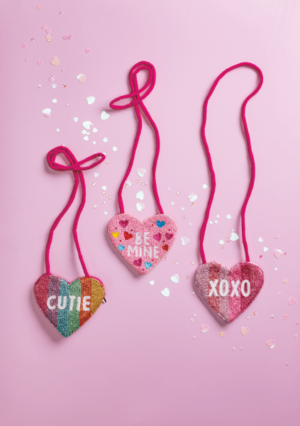 Beaded Valentine Purses Assorted