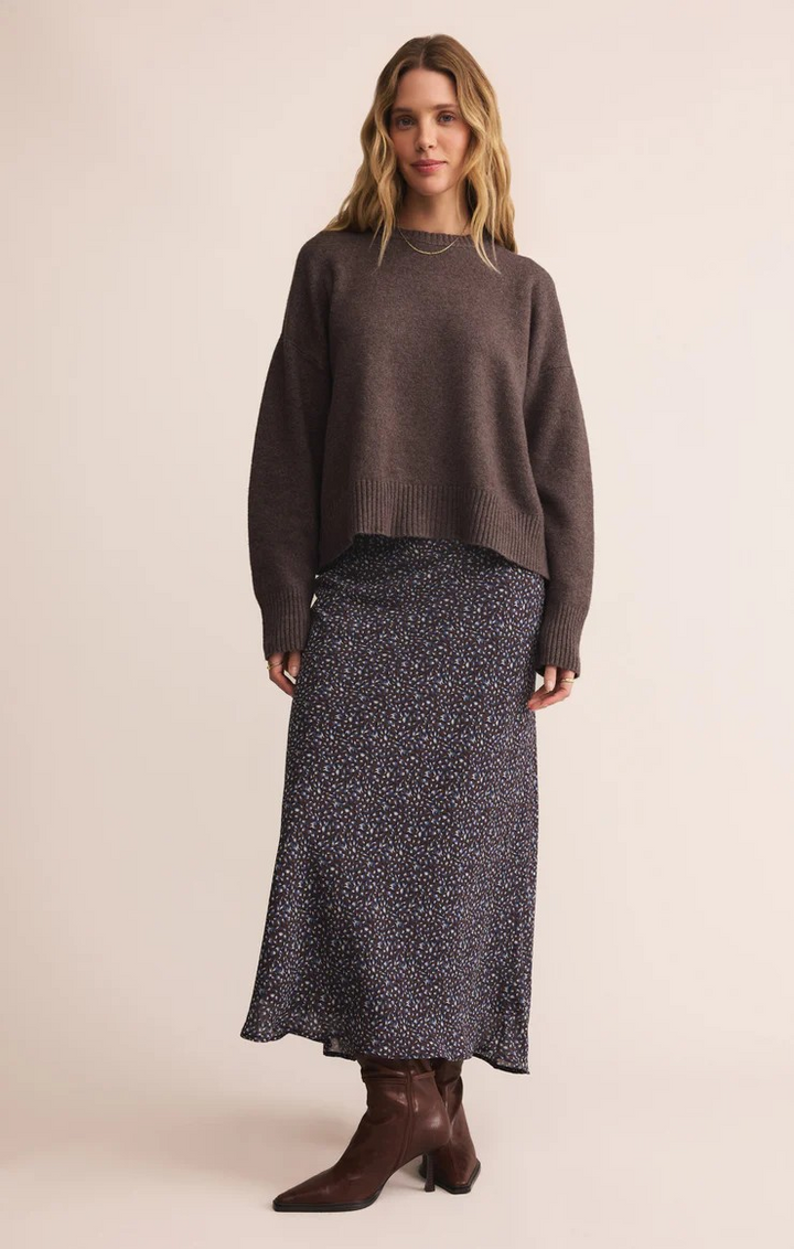 Yalena Aspen Floral Midi Skirt in Java