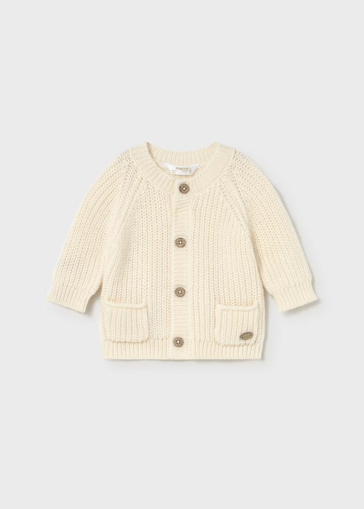 Chunky Knit Cardigan in Cream