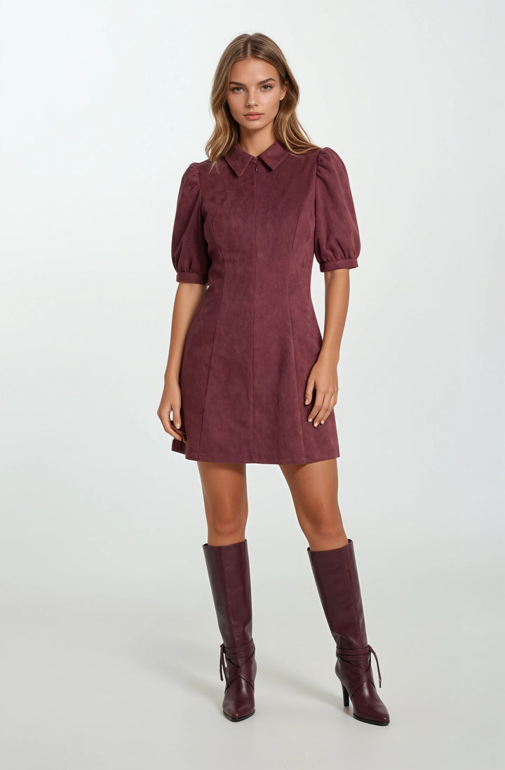 Sincerely Ours Shannon Dress in Maroon