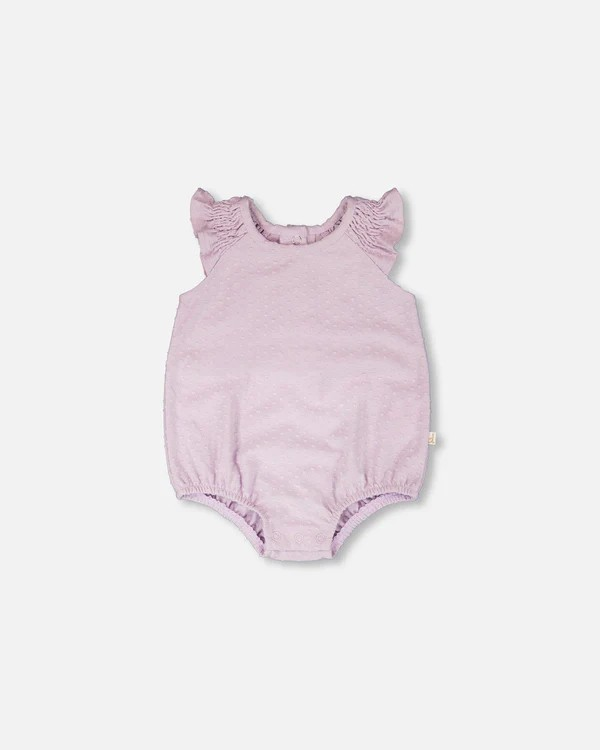 DPD Purple Textured Orchid Knit Romper