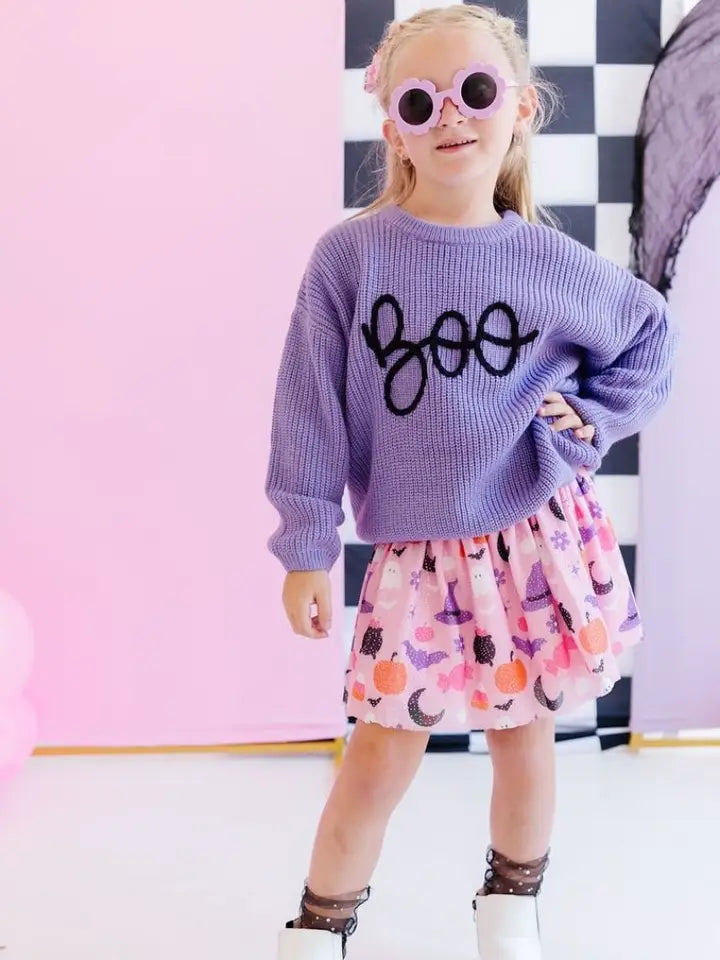 Purple Boo Sweater