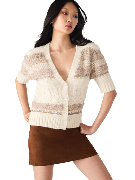 Janae Cardigan in Multi Cream