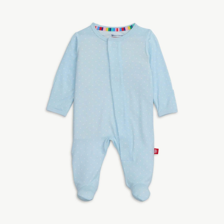 Blue Pin Dot Magnetic Footie