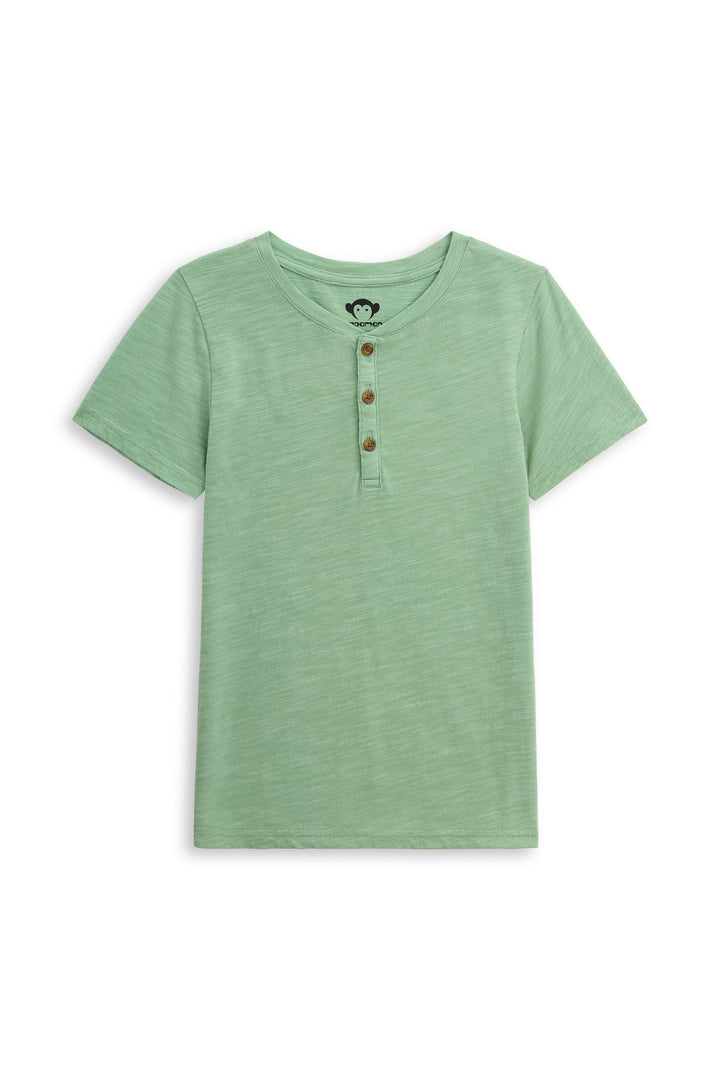 Day Party Henley in Green Pistachio