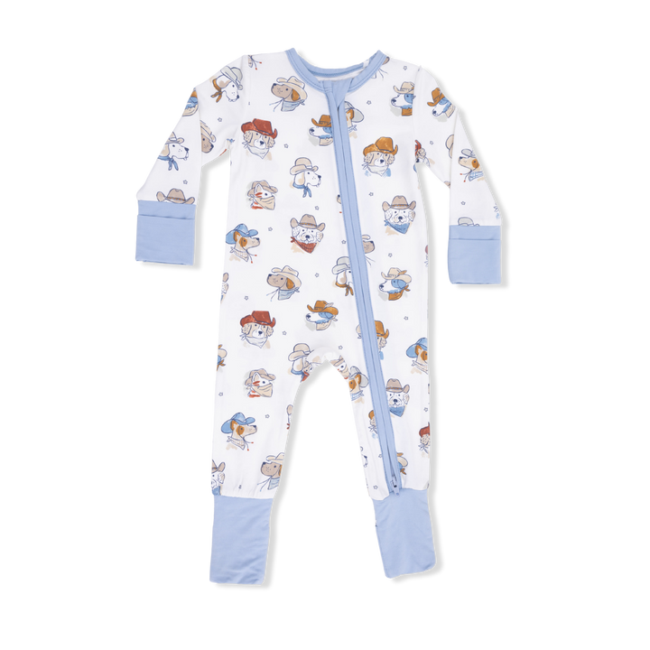 Cowboy Dogs Converter 2 Way Zip Romper