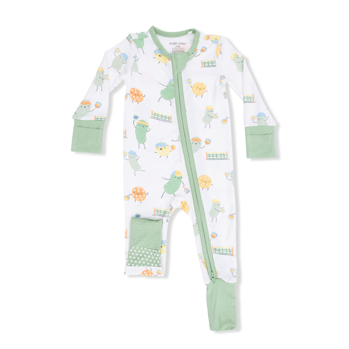 Pickles Playing Pickleball Converter 2 Way Zip Romper