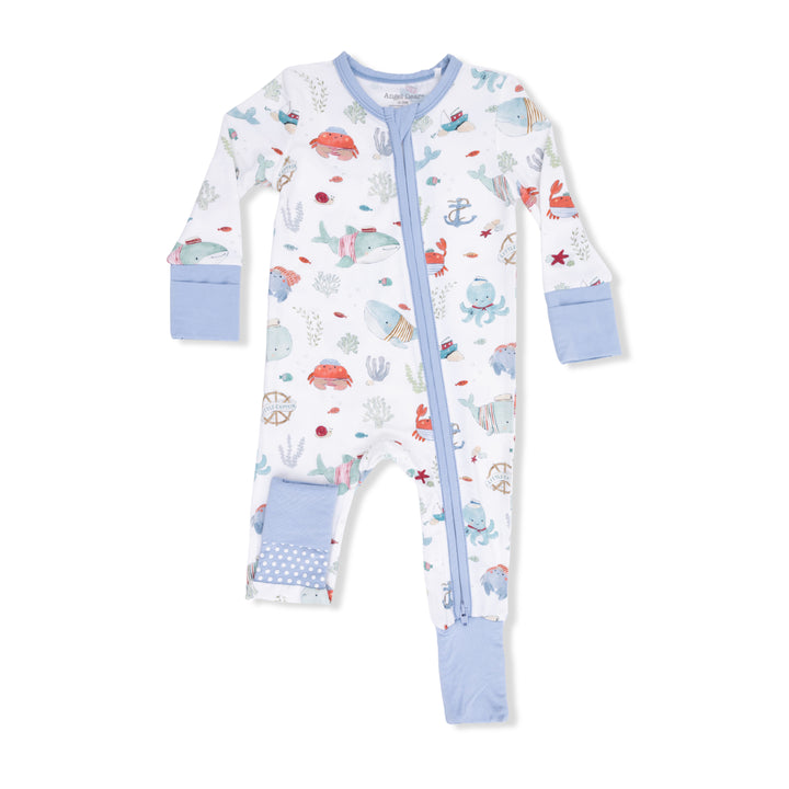 Sailor Sea Creatures Converter 2 Way Zip Romper
