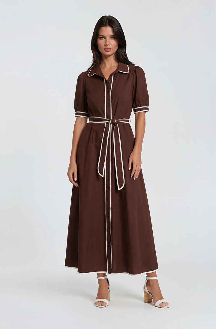 Sincerely Ours Montana Dress in Brown