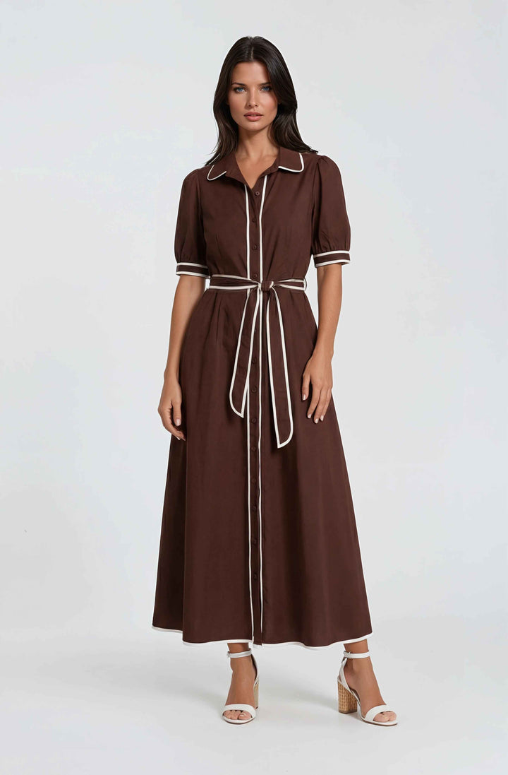 Montana Dress in Brown