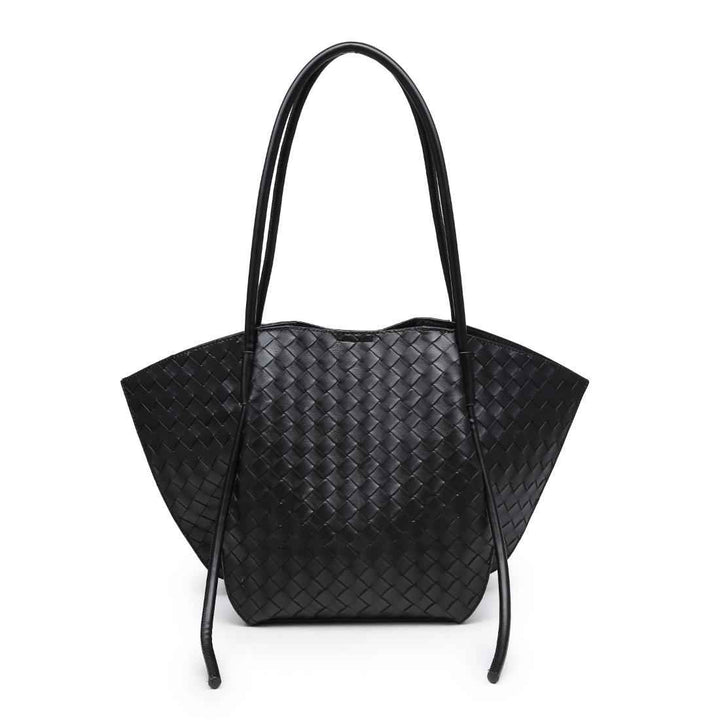 Caspien Woven Tote Black
