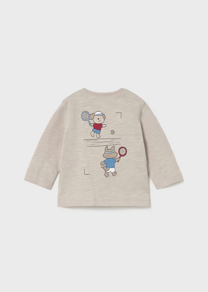 Long Sleeve Dog Tennis Tee 1075