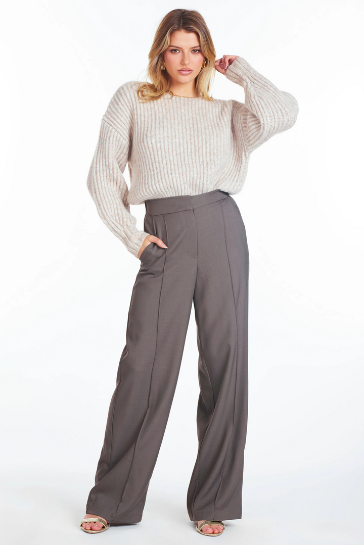Harland Dress Pant in Taupe Grey