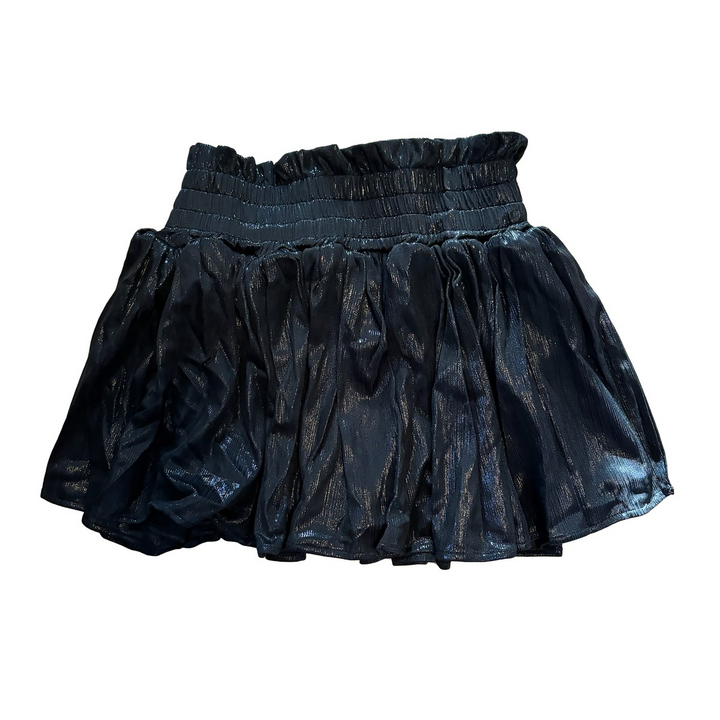 BLACK SHIMMER SKORT