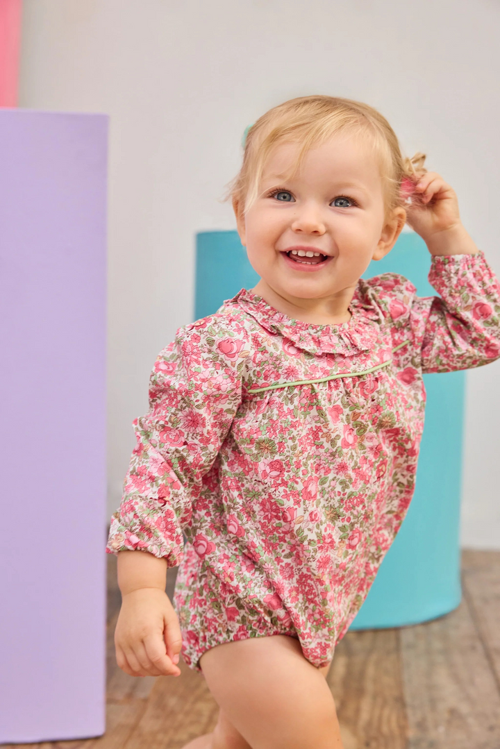 Caroline Floral Bubble in Bright Pink