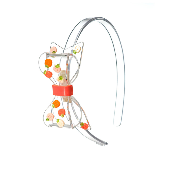 LR Bow Mini Pumpkin Headband - Lula Boutique for Women and Children