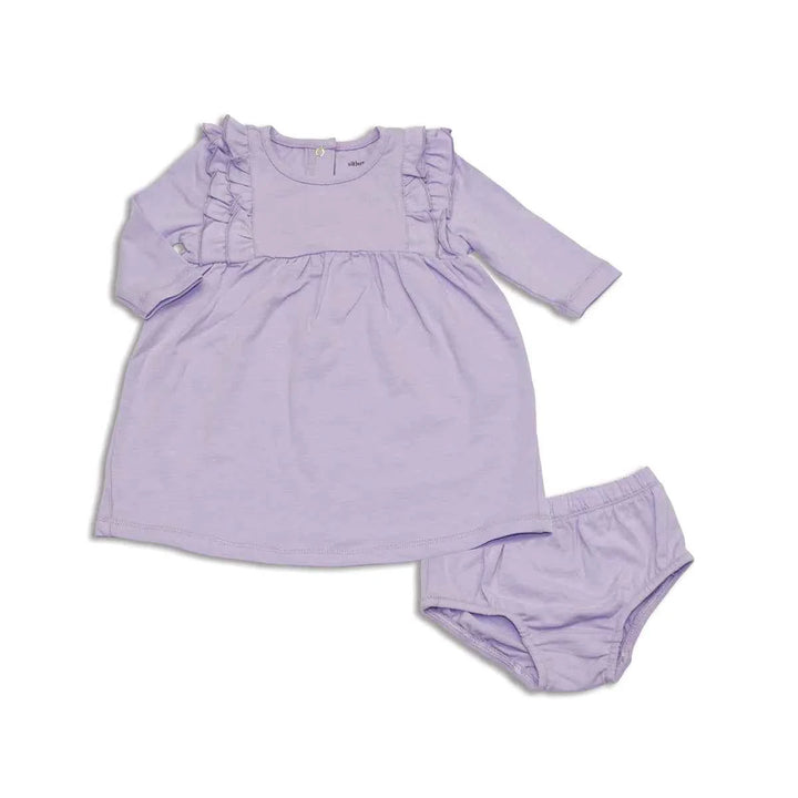 SIL Ruffle Lavender Dress with bloomer BAMBOO