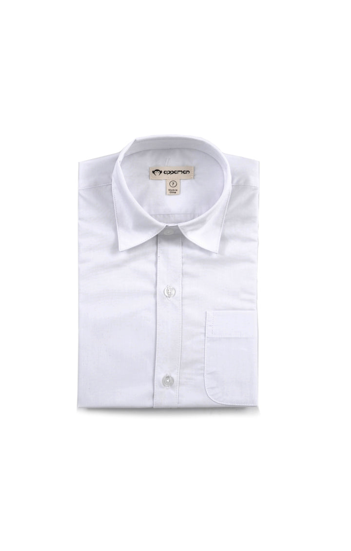 APP Boys Premium White Dress Shirt - Lula Boutique for Women and Children