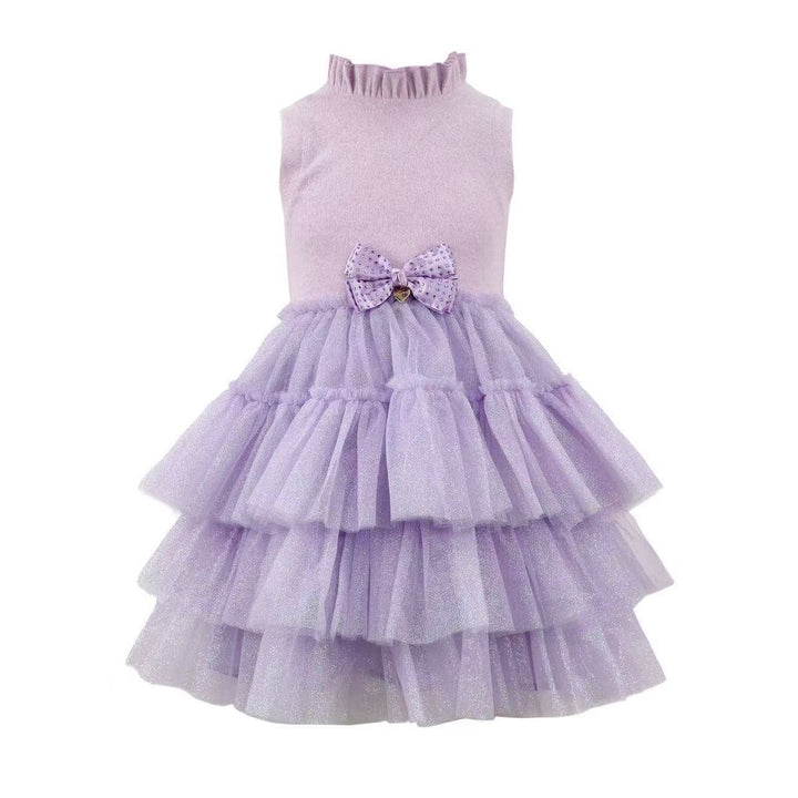 Lavender Shimmer Tulle Party Dress