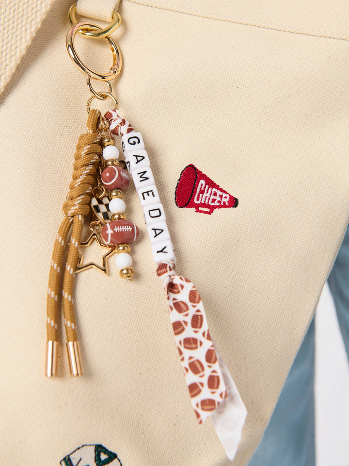 football gameday bag charm